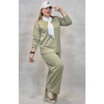 ست تیشرت شلوار یقه کراواتی گلکسی - مانتو پاتریس رشت
