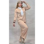 ست تیشرت شلوار یقه کراواتی گلکسی