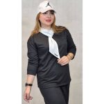 ست تیشرت شلوار یقه کراواتی گلکسی
