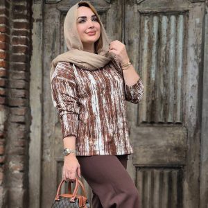 تونیک راه راه چاکدار - مانتو پاتریس رشت