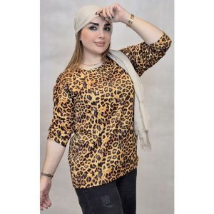 تونیک پلنگی یقه گرد - مانتو پاتریس رشت