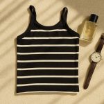 تاپ بندی کراپ راه راه فانریپ - مانتو پاتریس رشت