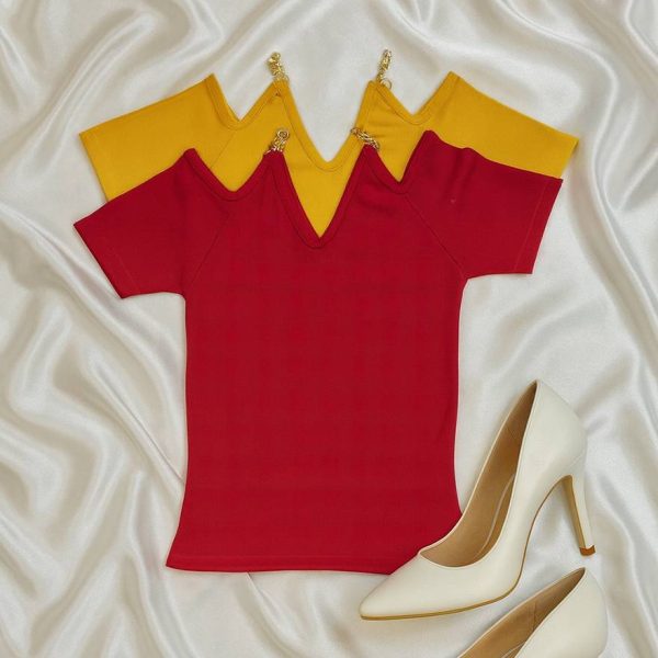 292002449-12 تیشرت فانریپ بند زنجیری - مانتو پاتریس رشت