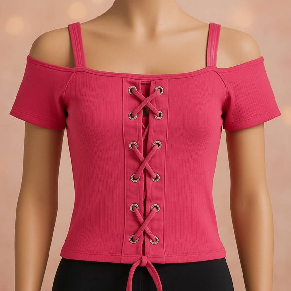 تیشرت بند ضربدری - مانتو پاتریس رشت