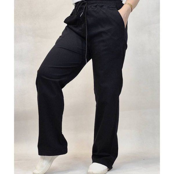 شلوار بگ نیل کاغذی مشکی