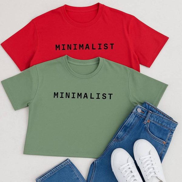 32100501 تیشرت کراپ مینیمالیست