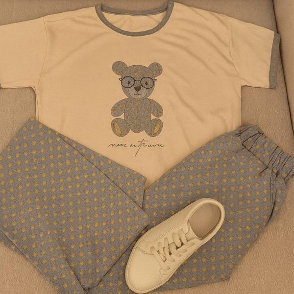 ست تیشرت شلوار توپی