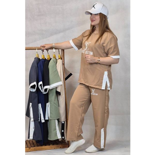 ست تیشرت شلوار بغل چاک مازراتی