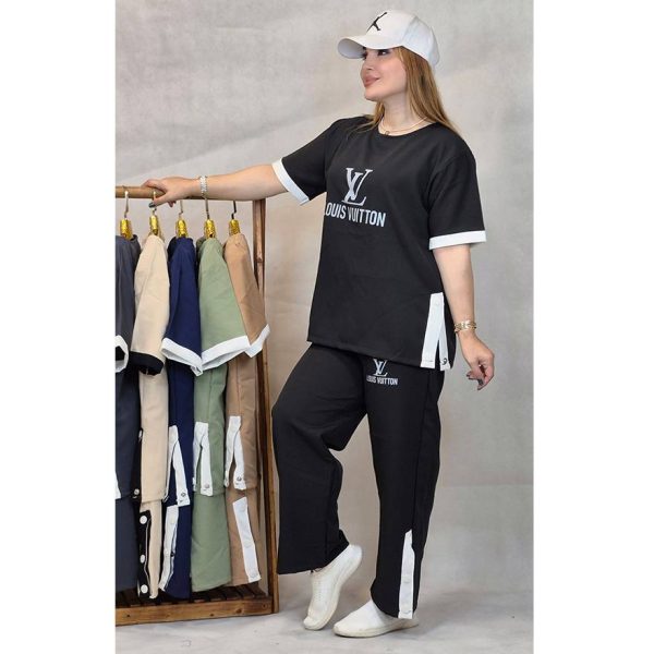 ست تیشرت شلوار بغل چاک مازراتی