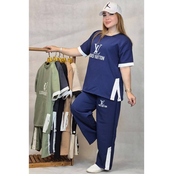 ست تیشرت شلوار بغل چاک مازراتی