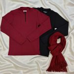 بلوز آسیتن بلند نیم زیپ - مانتو پاتریس رشت