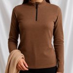 بلوز آسیتن بلند نیم زیپ - مانتو پاتریس رشت