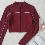 بلوز کراپ تمام زیپ نواری - مانتو پاتریس رشت