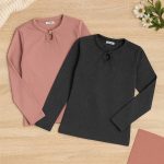 بلوز آستین بلند یقه اشکی - مانتو پاتریس رشت