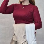 بلوز آستین بلند اشکی - مانتو پاتریس رشت