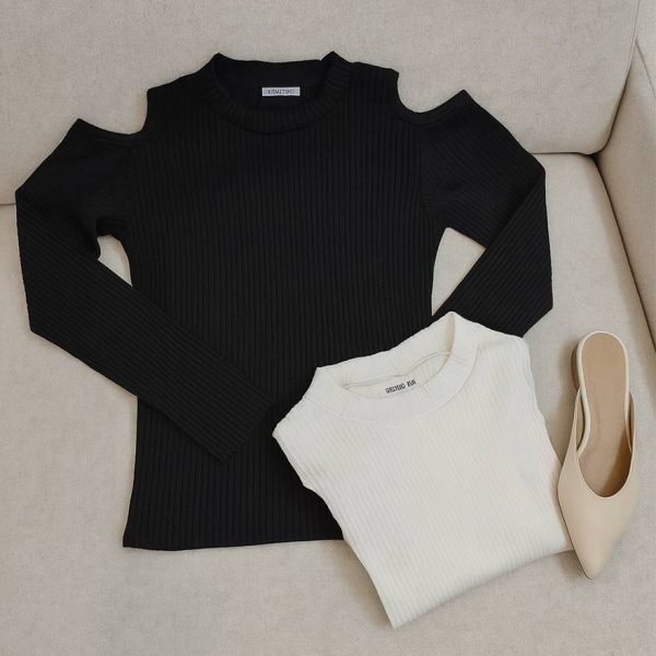 بلوز آستین بلند سرشونه باز - مانتو پاتریس رشت