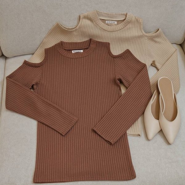 بلوز آستین بلند سرشونه باز - مانتو پاتریس رشت