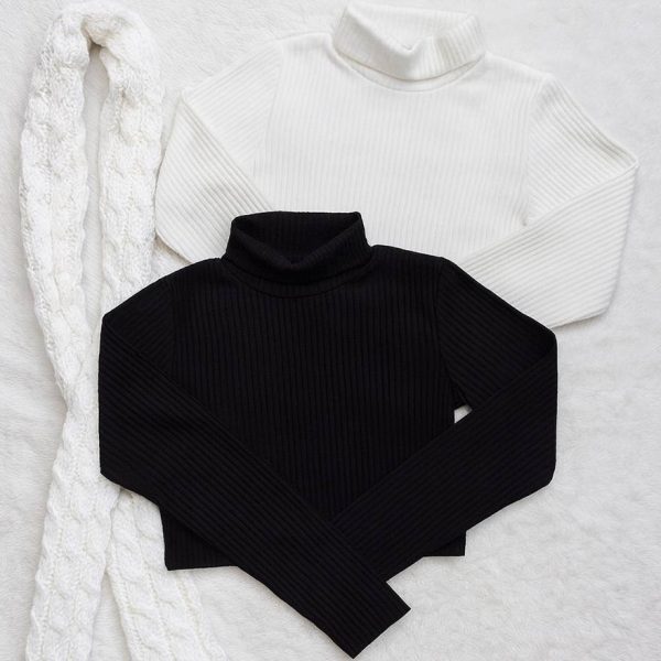 بلوز یقه اسکی کراپ فانریپ