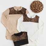 بلوز آستین بلند نیم زیپ پلنگی - مانتو پاتریس رشت