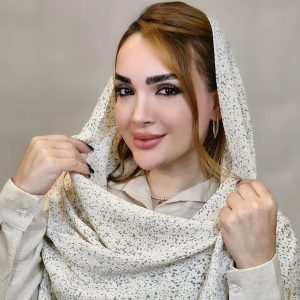 شال پلیسه لمه چاپی - مانتو پاتریس رشت