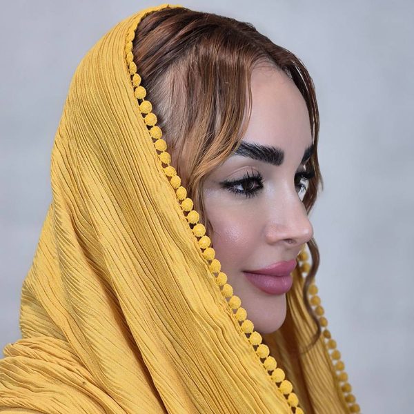 شال پلیسه لبه عدسی - مانتو پاتریس رشت