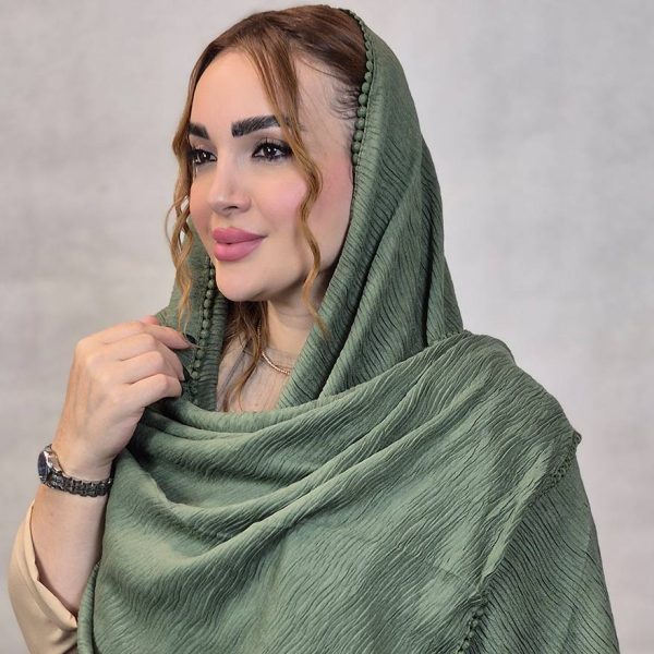 شال پلیسه لبه عدسی - مانتو پاتریس رشت