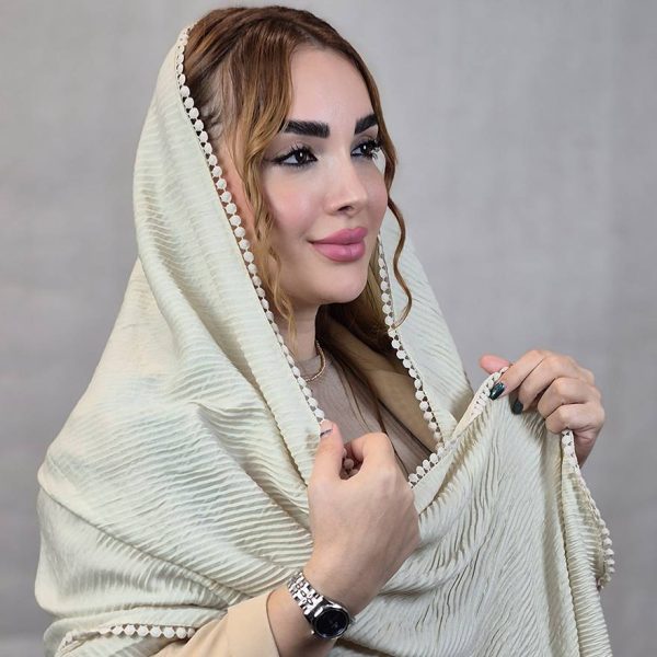 شال پلیسه لبه عدسی - مانتو پاتریس رشت