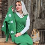 ست بلوز سارافون بافت شکوفه - مانتو پاتریس رشت