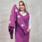 ست بلوز سارافون بافت شکوفه - مانتو پاتریس رشت