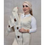 ست بلوز سارافون بافت قلبی