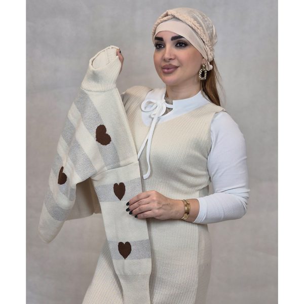 ست بلوز سارافون بافت قلبی