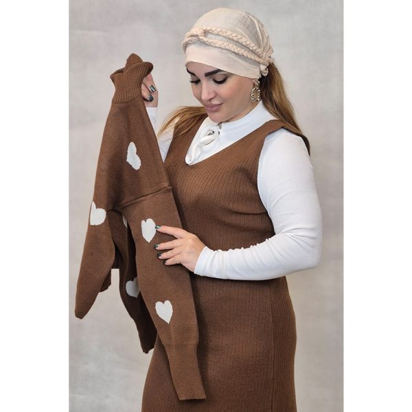 ست بلوز سارافون بافت قلبی