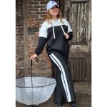 ست هودی شلوار دو خط بافت