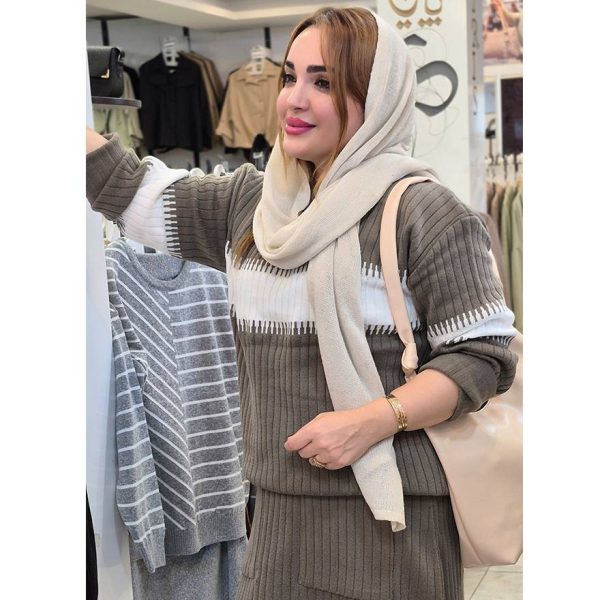 35400236-1 ست بلوز دامن جیبدار - مانتو پاتریس رشت