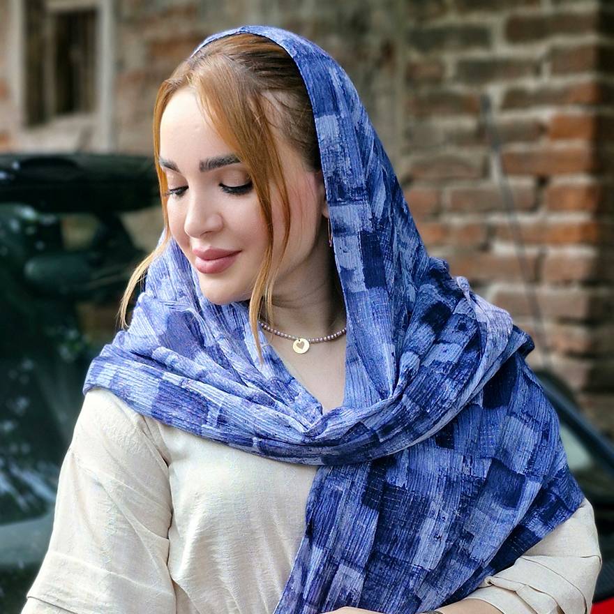 شال پلیسه آبرنگی - مانتو پاتریس رشت