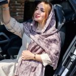 شال پلیسه آبرنگی - مانتو پاتریس رشت