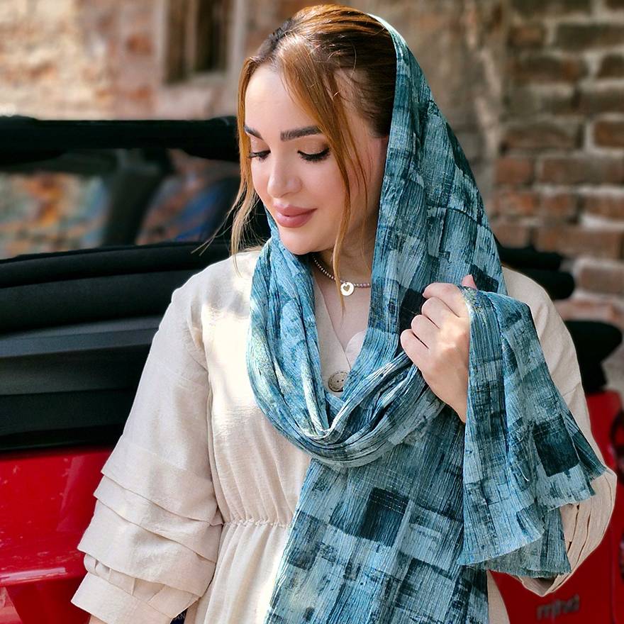 شال پلیسه آبرنگی - مانتو پاتریس رشت
