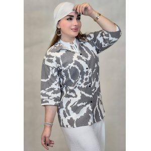 مانتو آبرنگی دکمه ای - مانتو پاتریس رشت