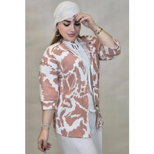 مانتو آبرنگی دکمه ای - مانتو پاتریس رشت