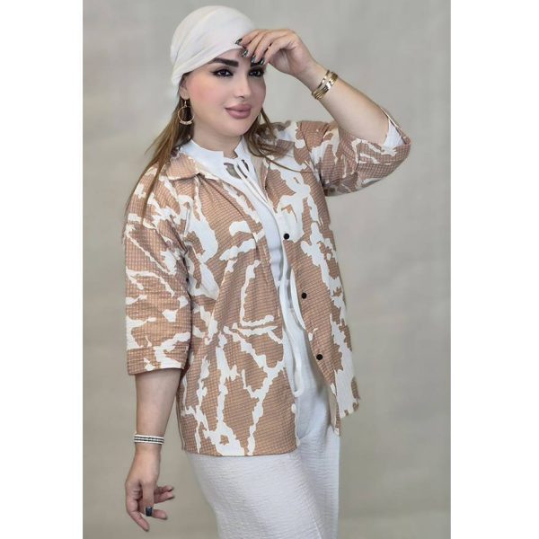 مانتو آبرنگی دکمه ای - مانتو پاتریس رشت