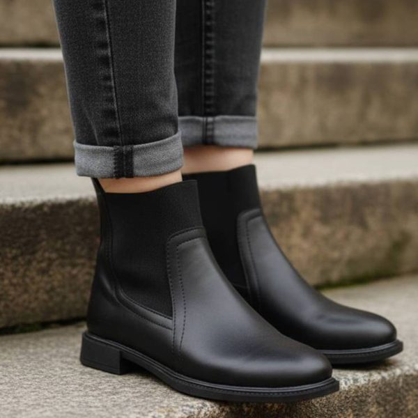 37000253-2 نیم بوت کلاسیک مشکی -مانتو پاتریس رشت