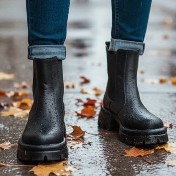 بوت مشکی دور کش - مانتو پاتریس رشت