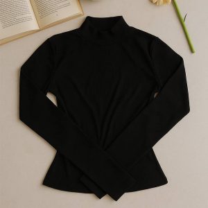 بلوز آستین بلند یقه اسکی فانریپ -