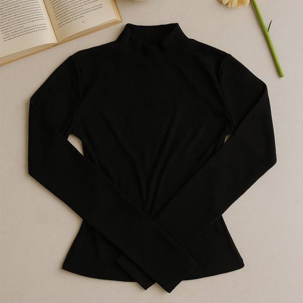 بلوز آستین بلند یقه اسکی فانریپ -