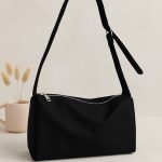 کیف دوشی برزنتی مشکی - مانتو پاتریس رشت