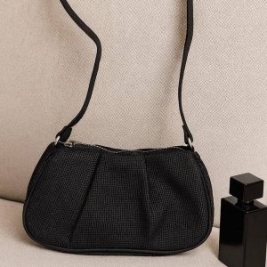 کیف دوشی چرم مشکی