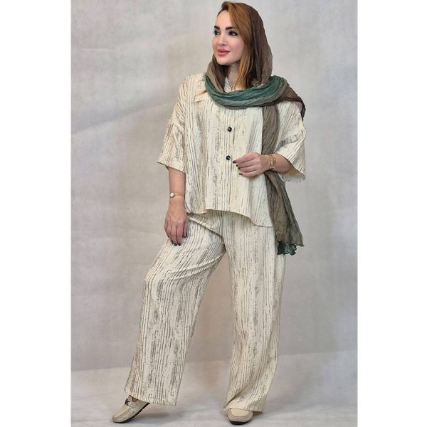 ست شومیز شلوار گازوئیلی