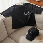 تیشرت کراپ ایموجی نخ پنبه