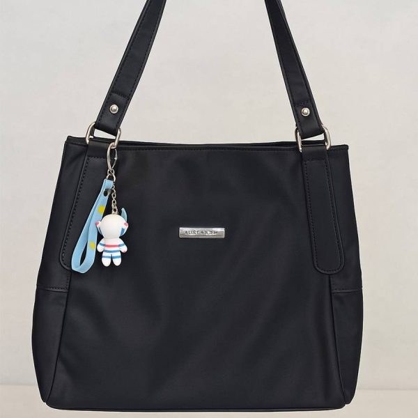 44600214-1 کیف برزنتی مشکی آویزدار - مانتو پاتریس رشت