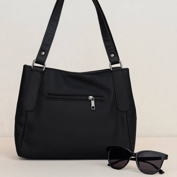 44600214-3 کیف برزنتی مشکی آویزدار - مانتو پاتریس رشت